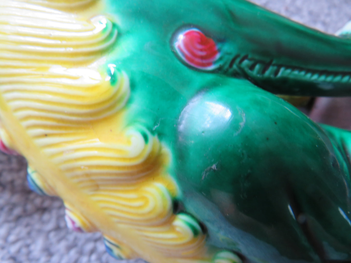 Vintage / Antique Pair of Chinese Ceramic Foo Dogs