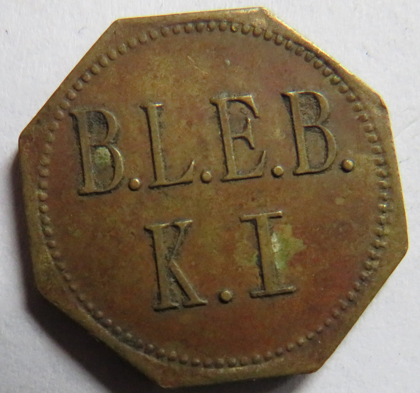 1 Liter B.L.E.B K.I Vintage German Token