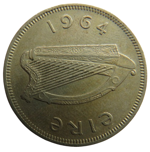 1964 Ireland Eire Florin / 2 Shillings Coin