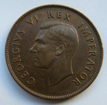 Load image into Gallery viewer, 1941 King George VI South Africa One Penny Coin

