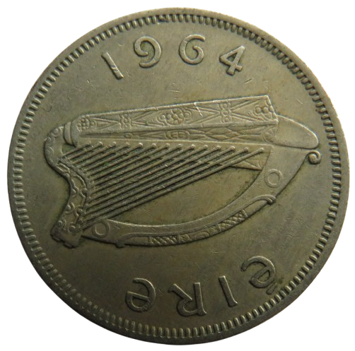 1964 Ireland Eire Florin / 2 Shillings Coin