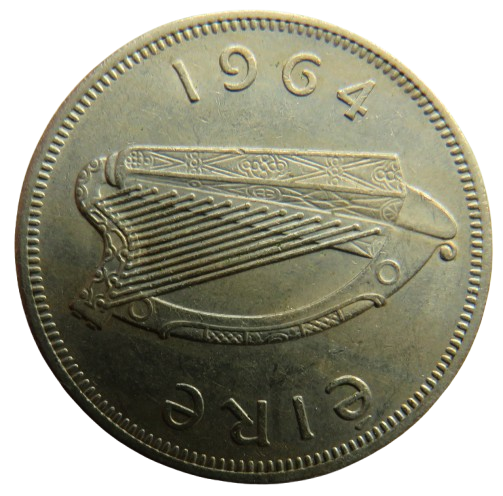 1964 Ireland Eire Florin / 2 Shillings Coin