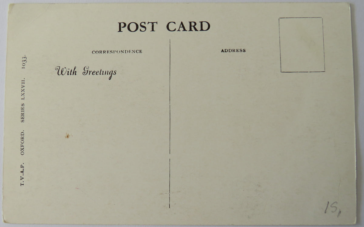 Vintage Postcard of All Souls from St. Mary's, Oxford