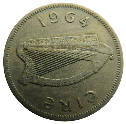 1964 Ireland Eire Florin / 2 Shillings Coin