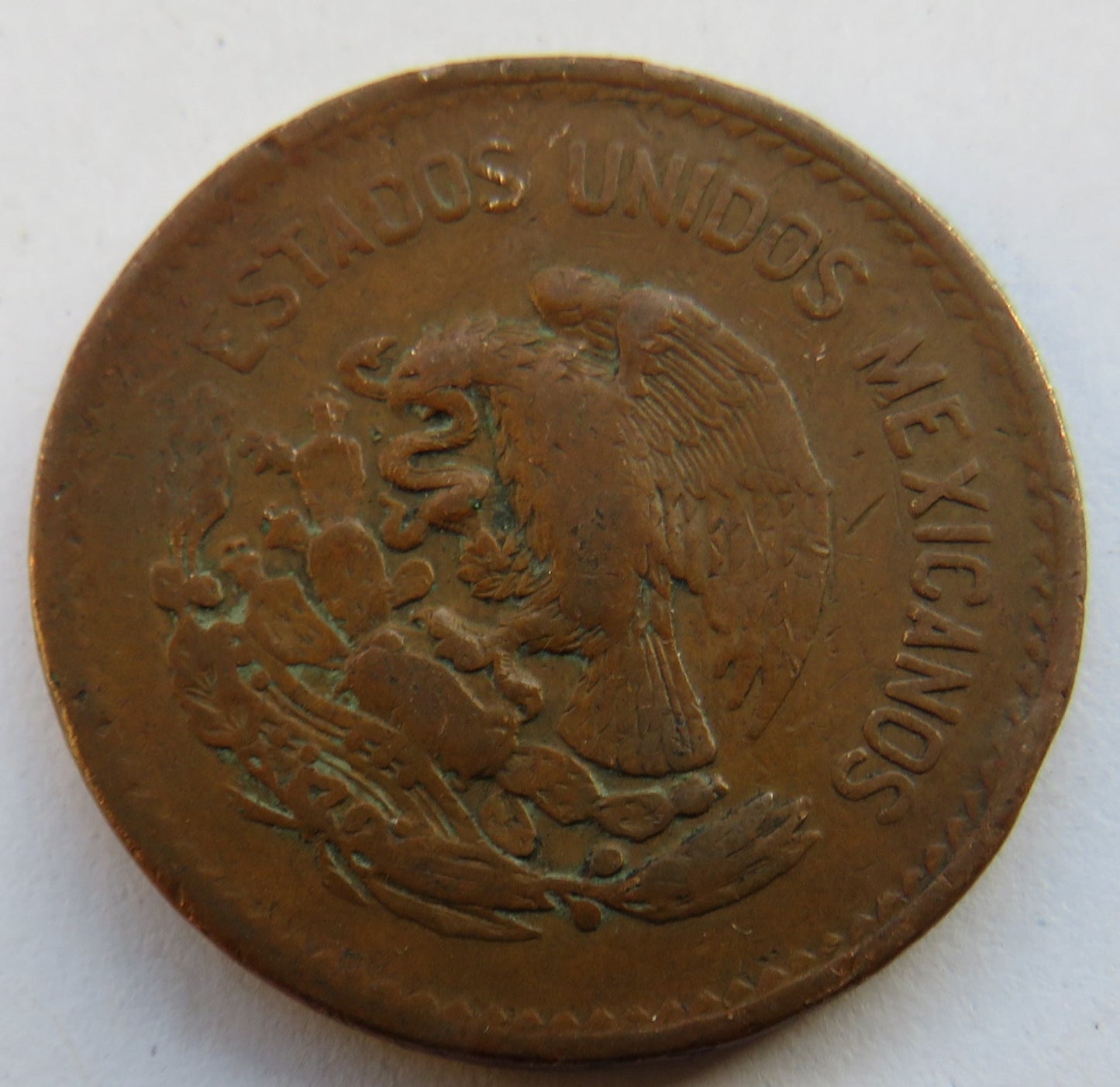 1954 Mexico 20 Centavos Coin