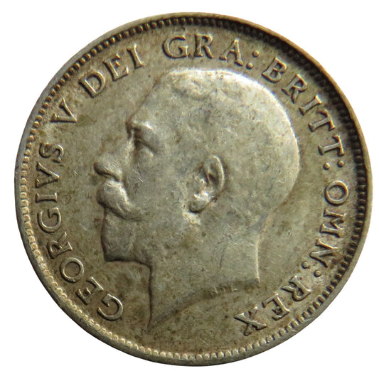 1915 King George V Silver Sixpence Coin - Great Britain