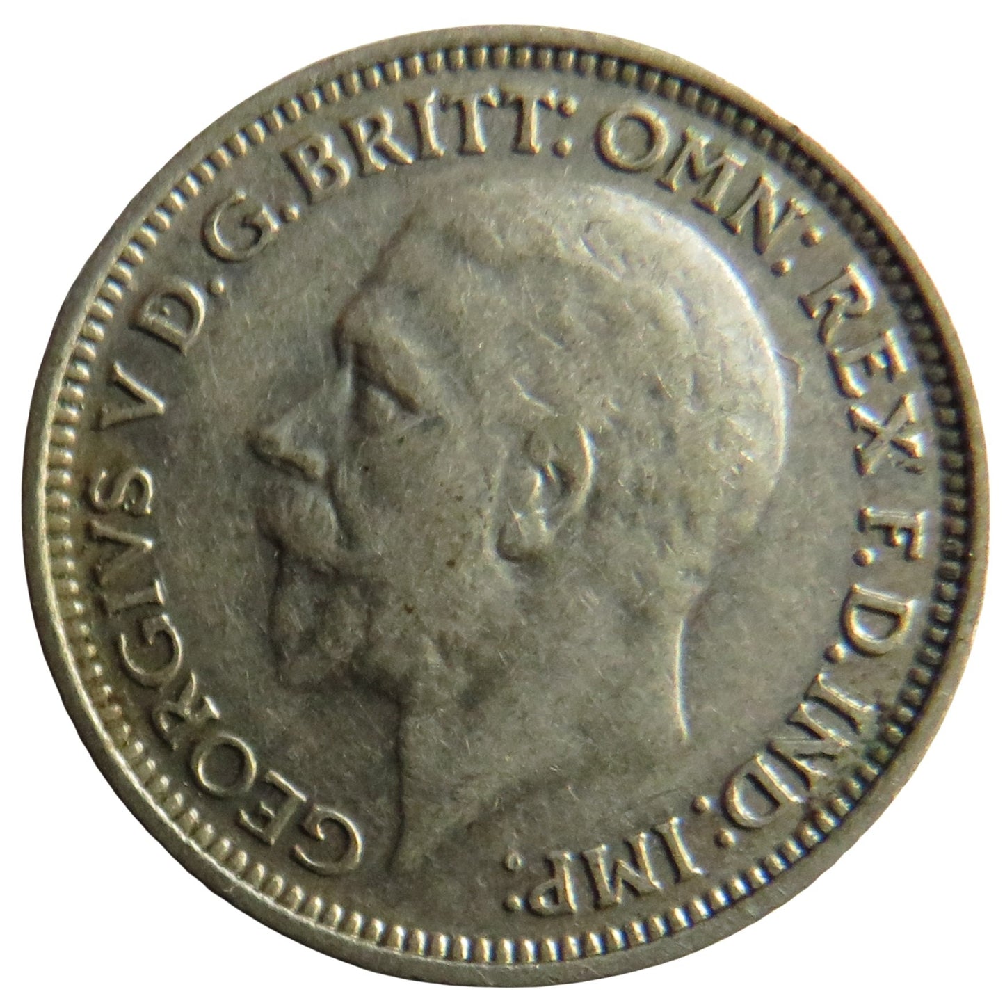 1928 King George V Silver Sixpence Coin - Great Britain