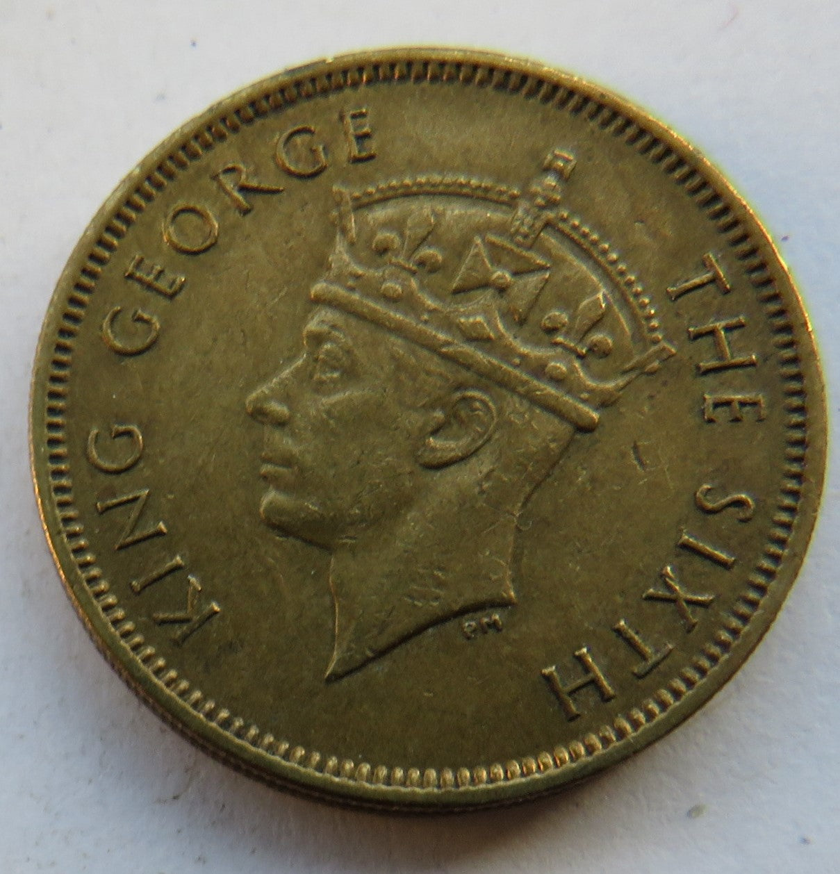 1949 King George VI Hong Kong 10 Cents Coin