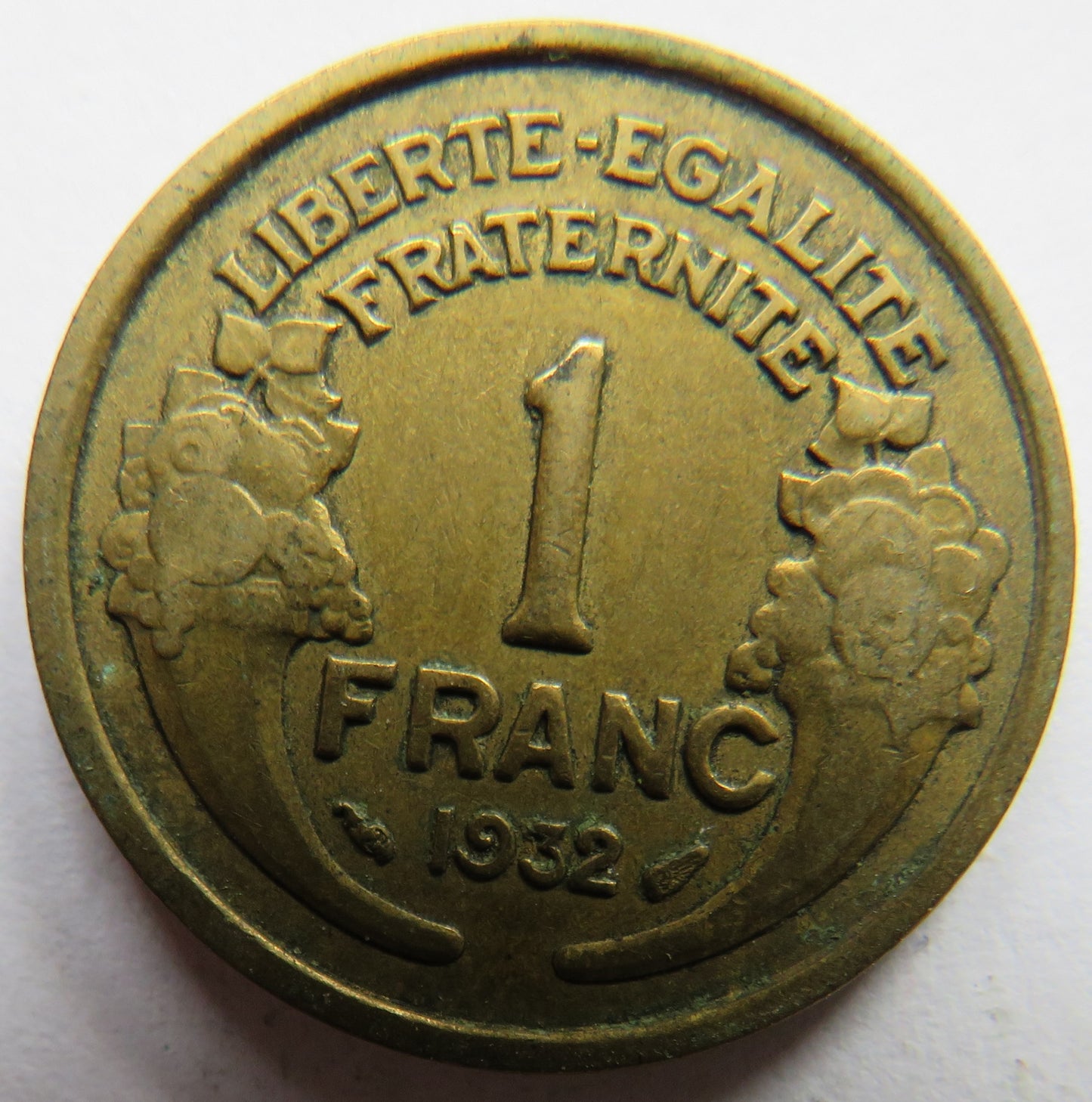 1932 France One Franc Coin