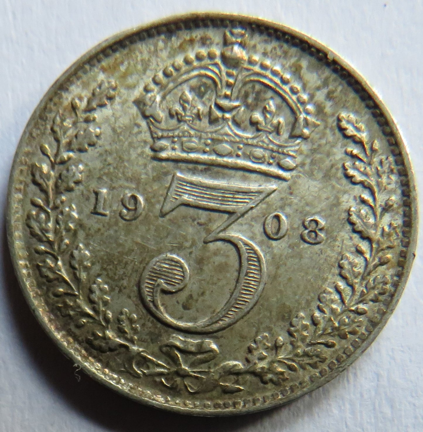 1903 King Edward VII Silver Threepence Coin - Great Britain