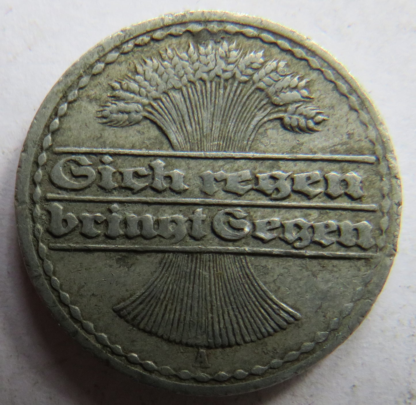1920-A Germany Weimar Republic 50 Pfennig Coin