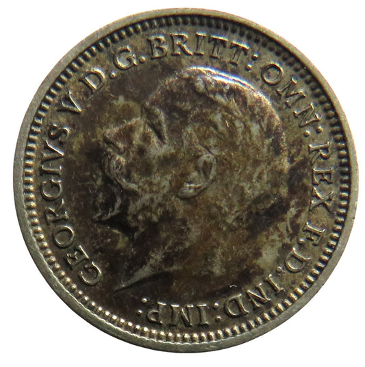 1934 King George V Silver Threepence Coin - Great Britain