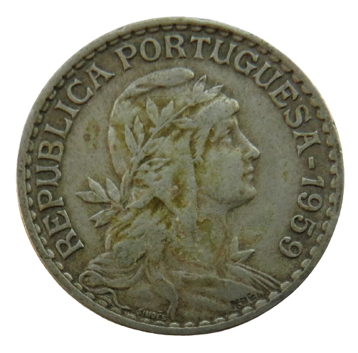1959 Portugal One Escudo Coin
