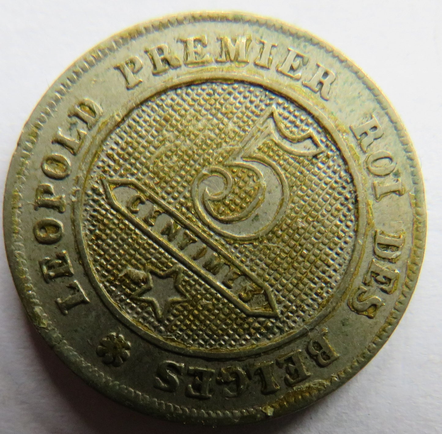 1862 Belgium 5 Centimes Coin