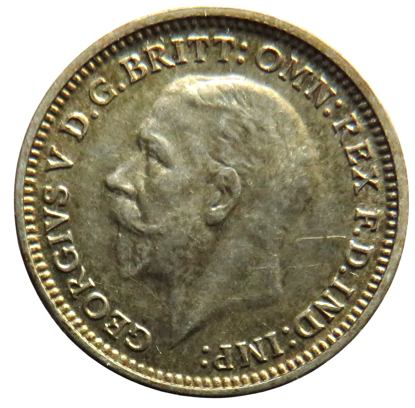1931 King George V Silver Threepence Coin - Great Britain