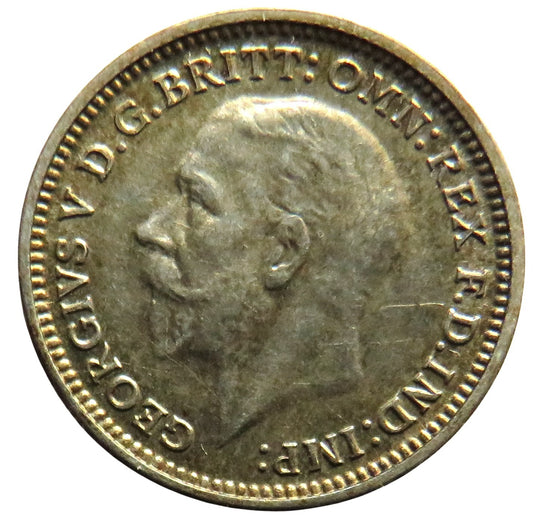 1931 King George V Silver Threepence Coin - Great Britain