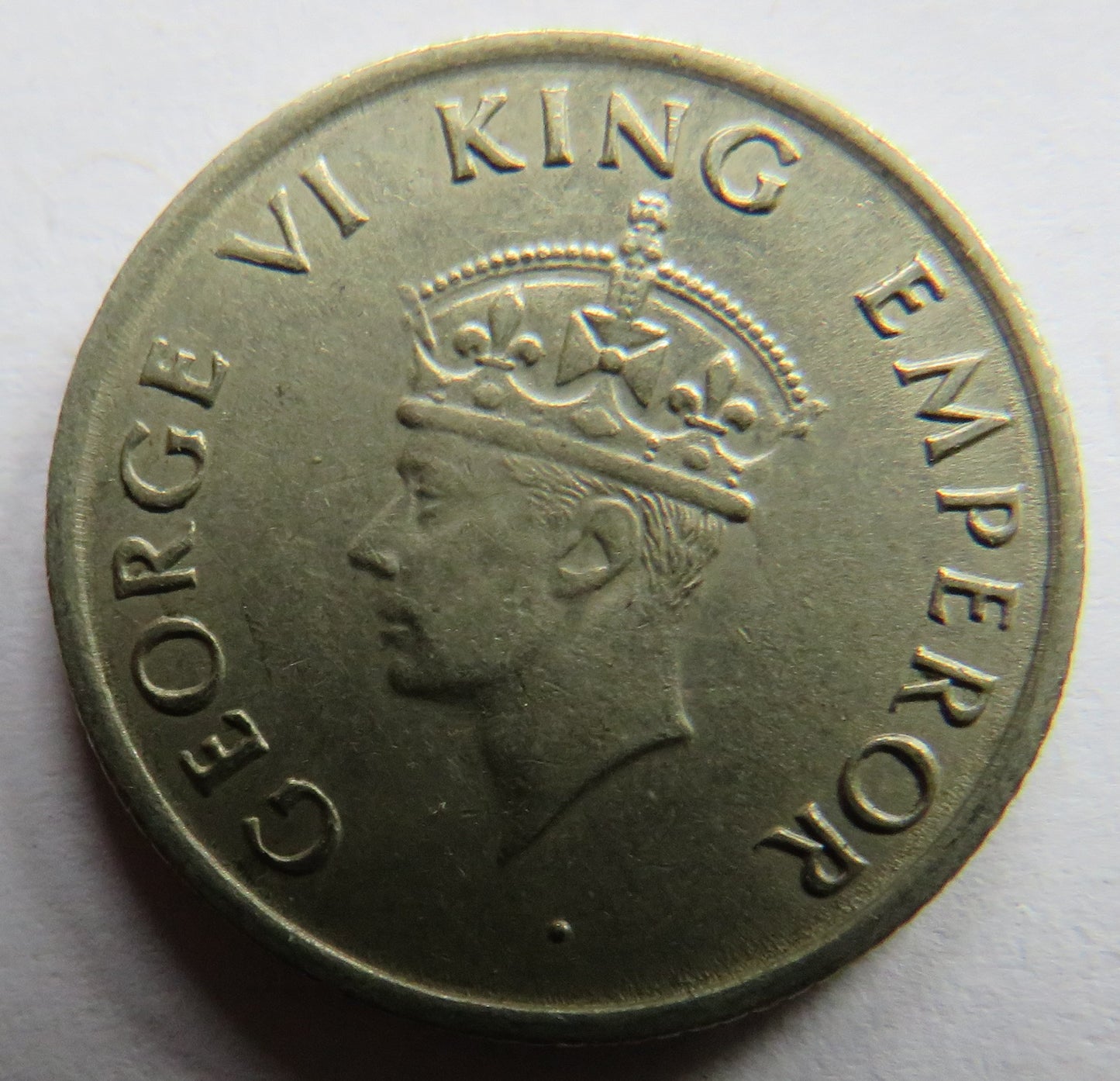 1947 King George VI India Quarter Rupee Coin