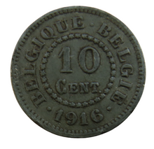 Load image into Gallery viewer, 1916 Belgium 10 Centimes Coin
