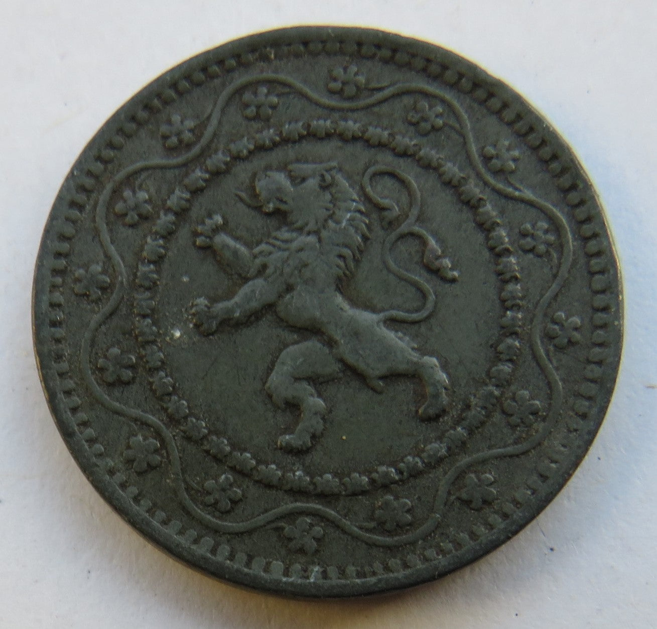 1916 Belgium 10 Centimes Coin