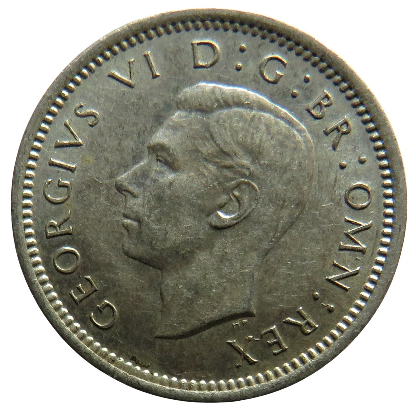 1940 King George VI Silver Threepence Coin - Great Britain