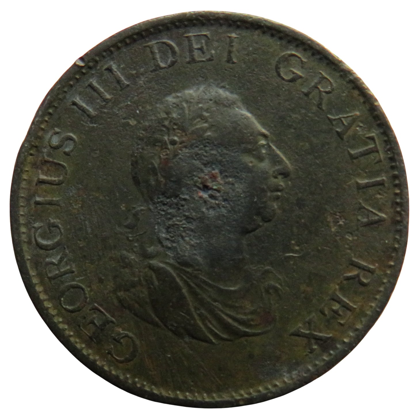 1799 King George III Halfpenny Coin - Great Britain