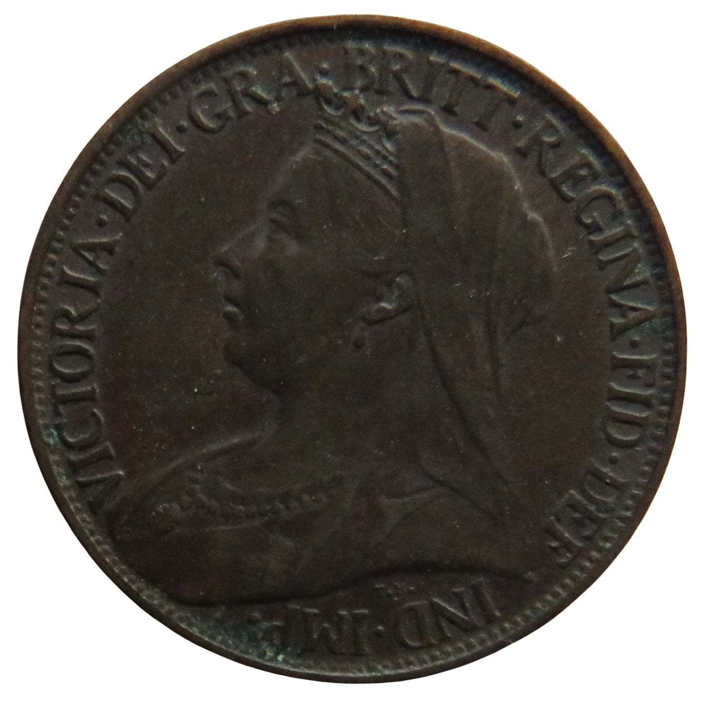 1901 Queen Victoria Farthing Coin - Great Britain