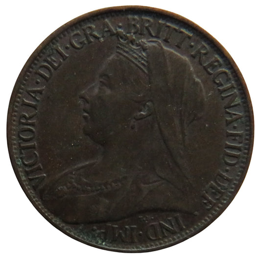 1901 Queen Victoria Farthing Coin - Great Britain