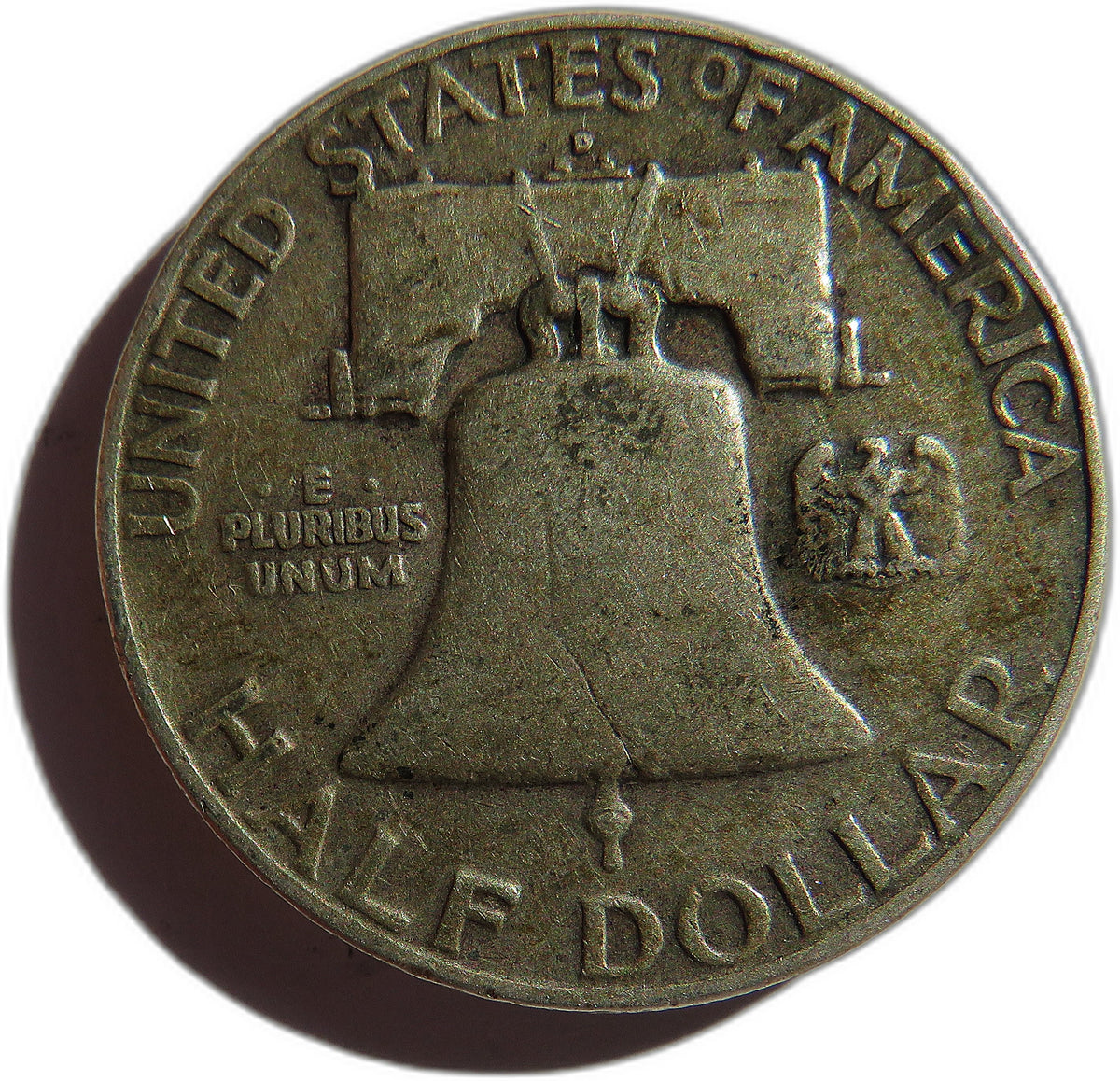 1952 USA Franklin $1/2 Half Dollar Coin (.900 Silver)