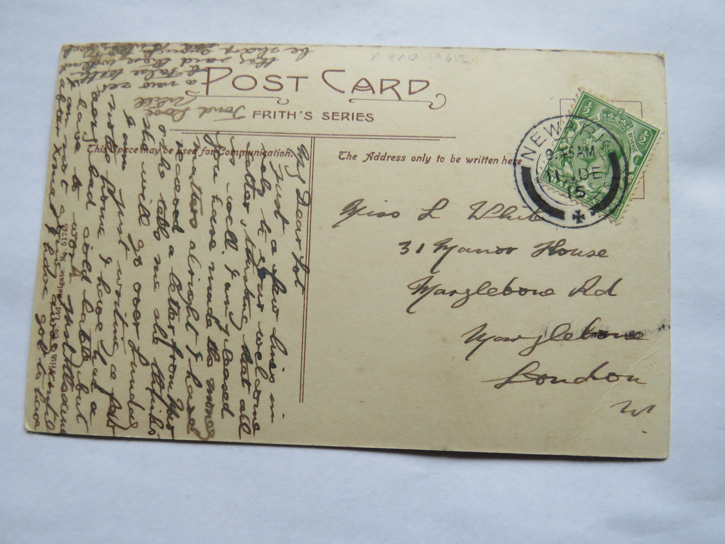 Vintage Postcard of Newark, Cemetery Avenue