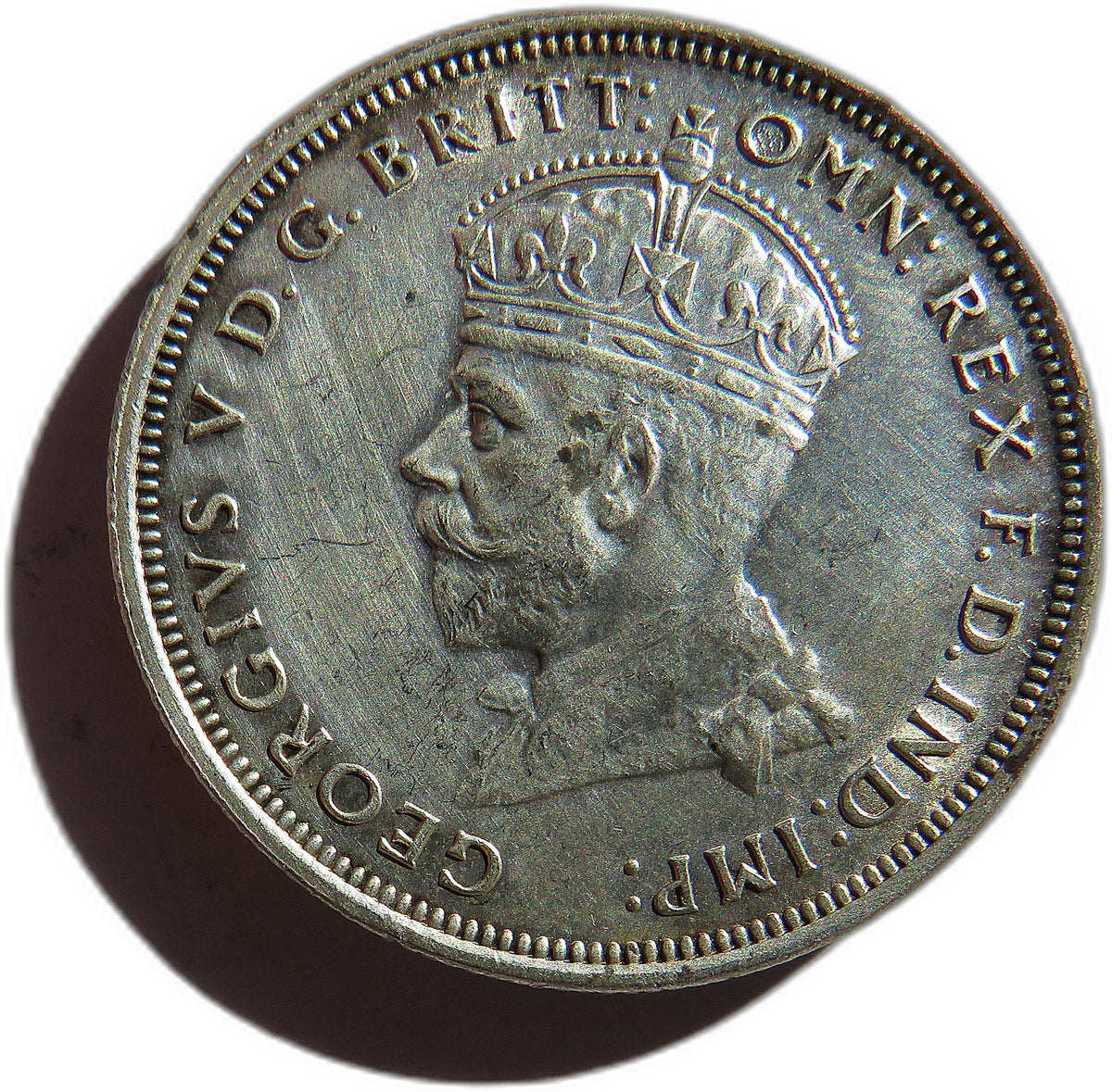 1927 King George V Australia Silver Florin Coin - Parliament House