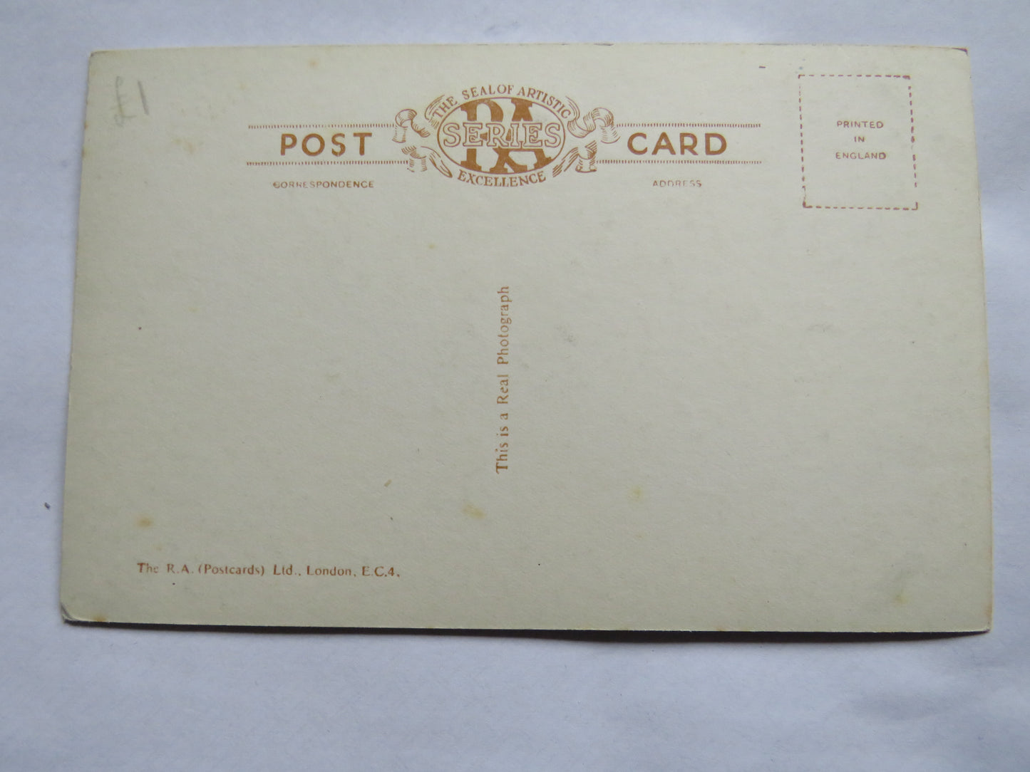 Vintage Postcard of Glastonbury Abbey, St Mary's Chapel