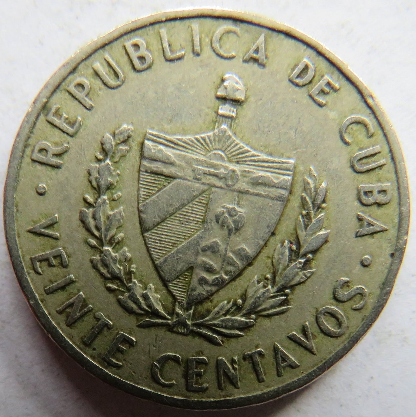 1962 Cuba 20 Centavos Coin