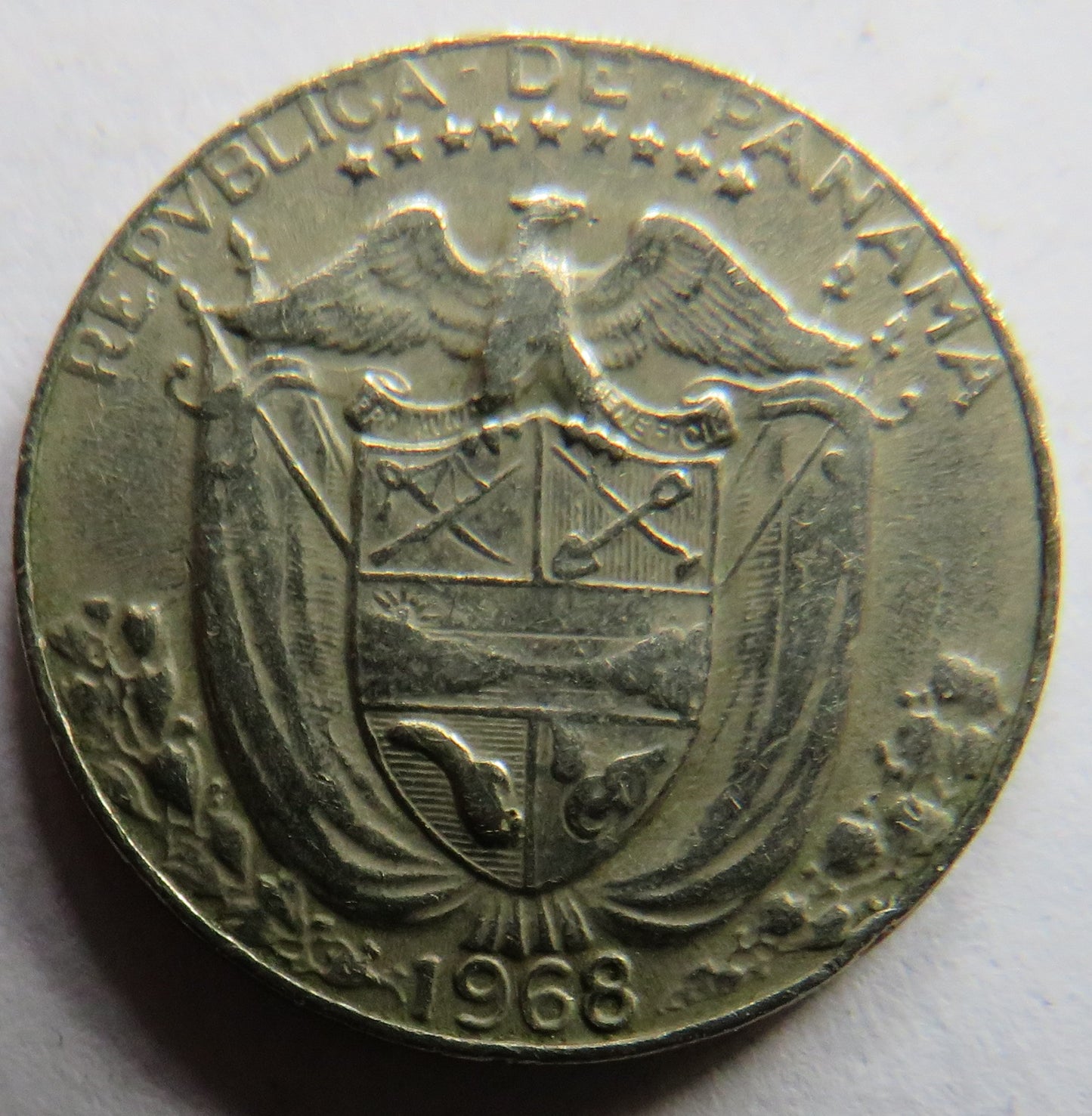 1968 Panama 1/10 Balboa Coin