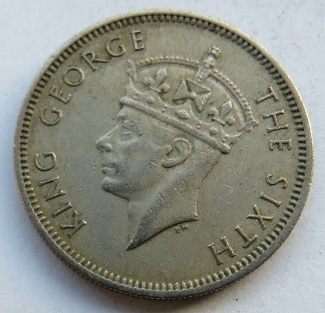 1950 King George VI Commissioners of Currency Malaya 20 Cents Coin