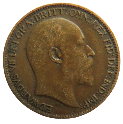 1906 King Edward VII Farthing Coin - Great Britain