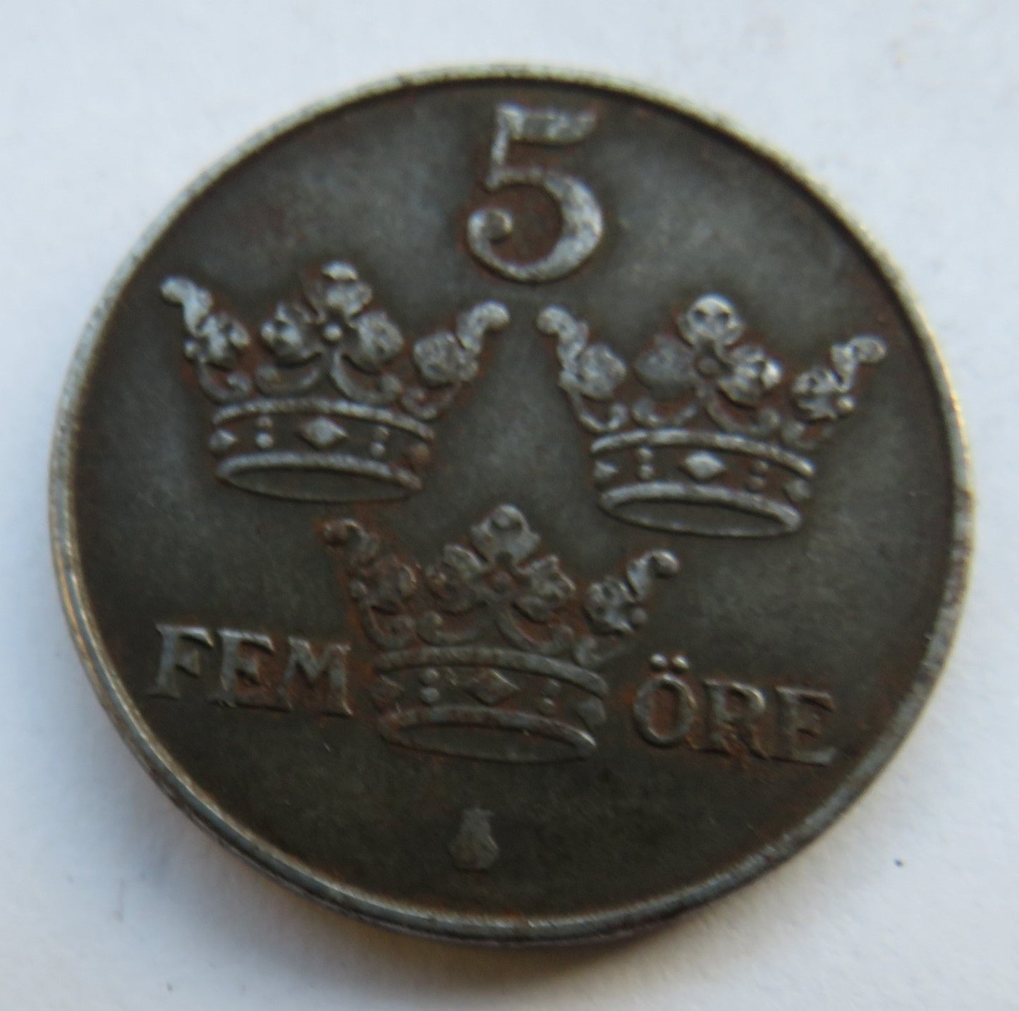 1948 Sweden 5 Ore Coin