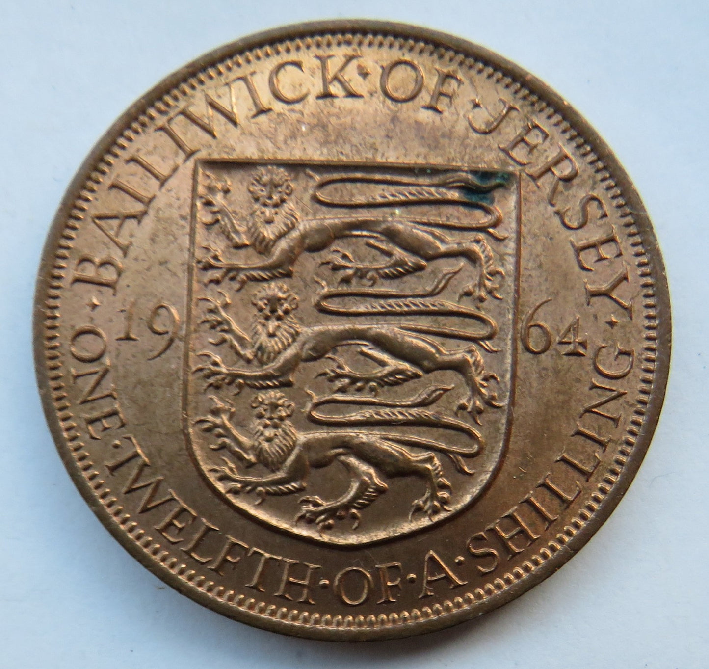 1964 Queen Elizabeth II 1/12th of a Shilling Coin In High Grade