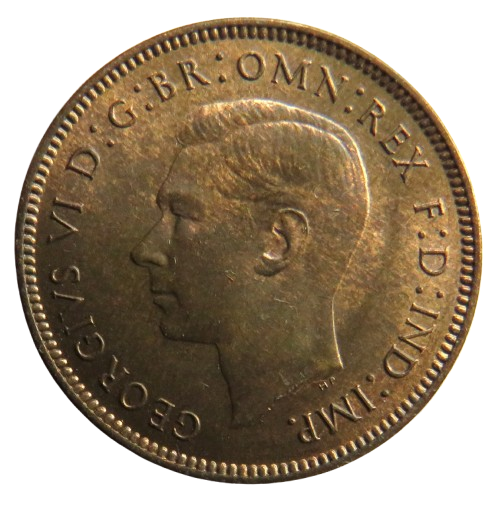 1942 King George VI Farthing Coin In High Grade - Great Britain