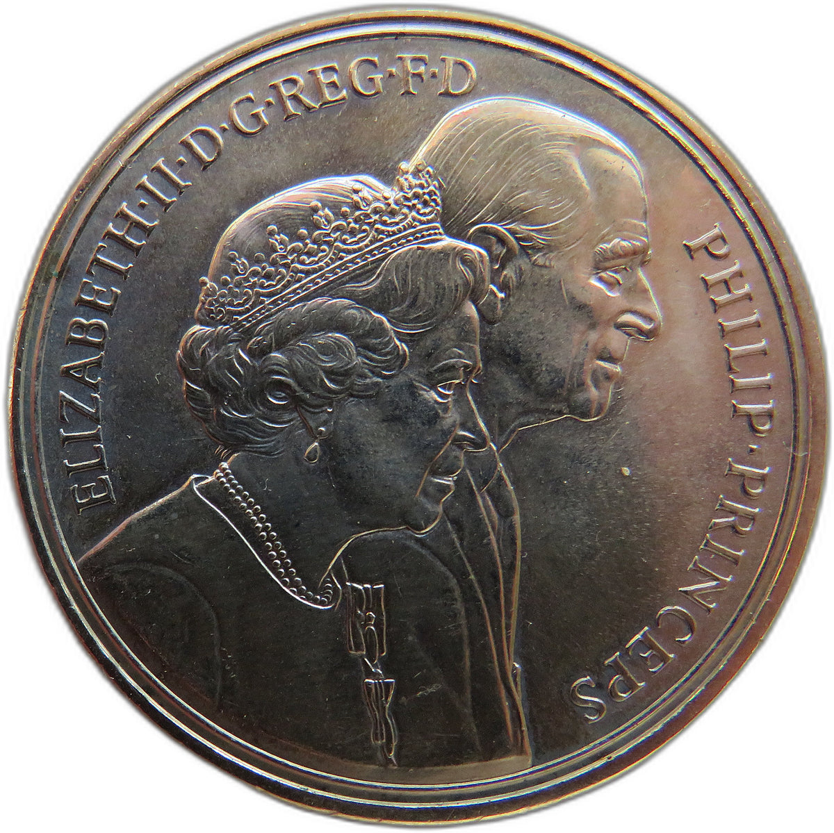 1947-1997 Queen Elizabeth & Philip Golden Wedding Anniversary £5 Coin