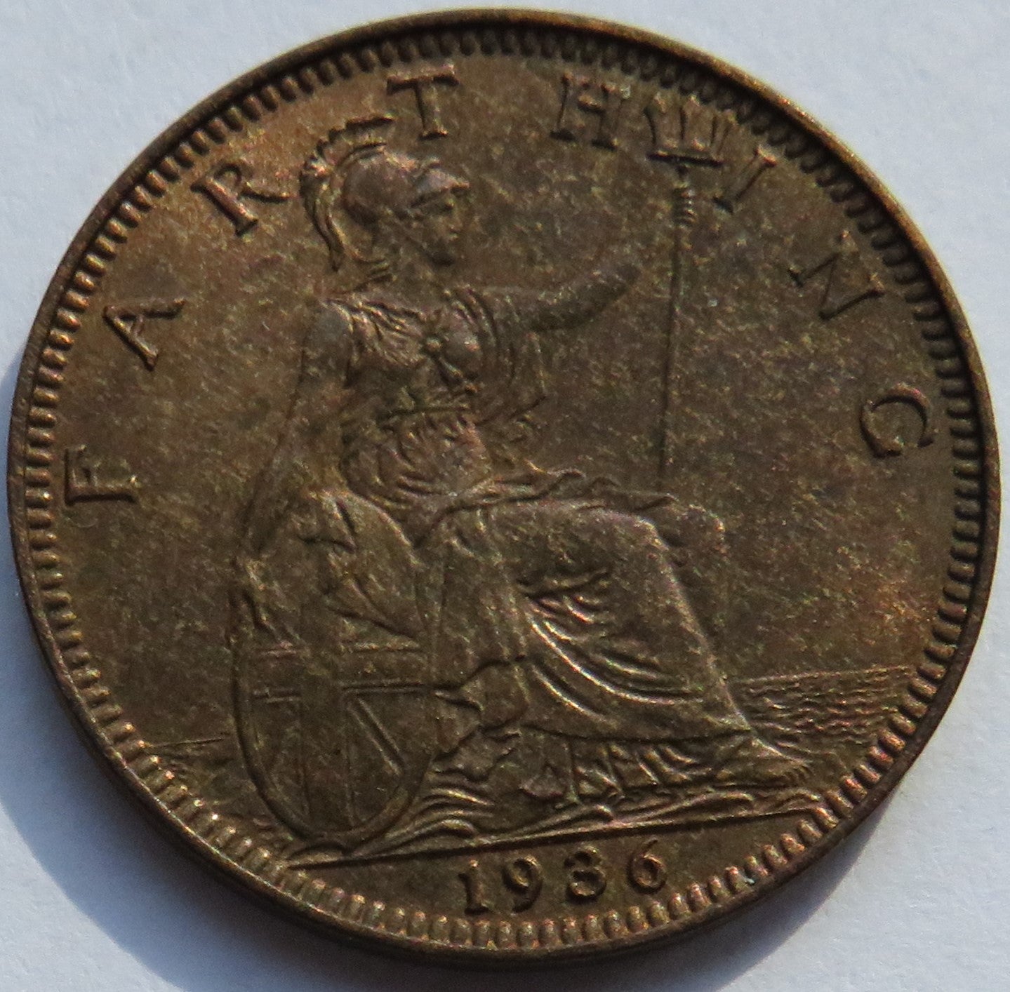 1936 King George V Farthing Coin In Higher Grade - Great Britain