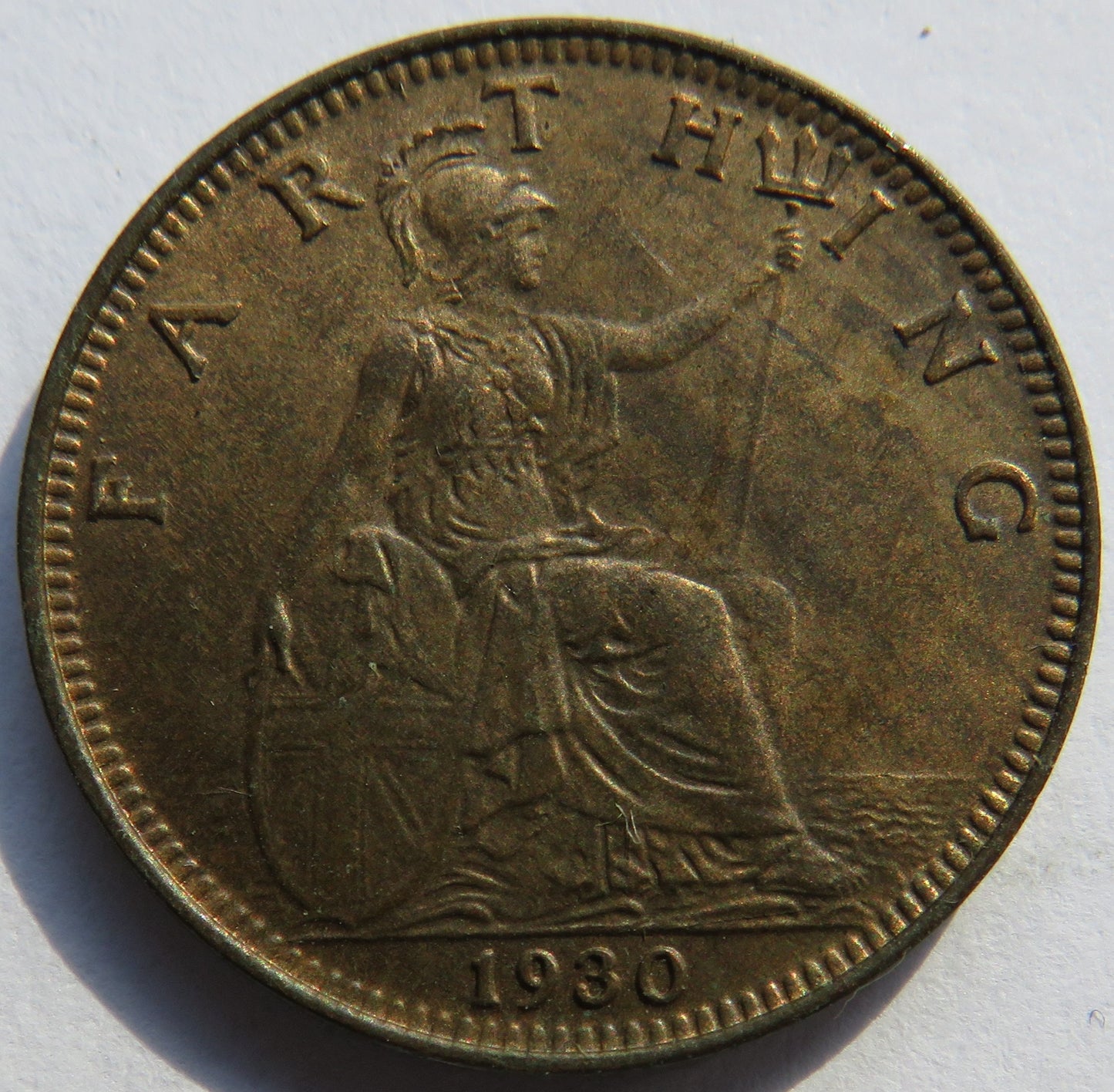 1930 King George V Farthing Coin In Higher Grade - Great Britain