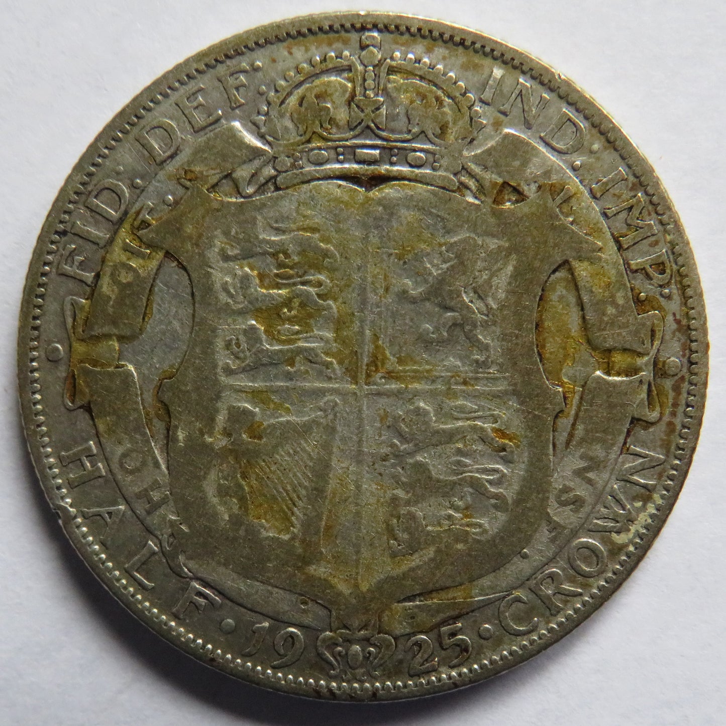 1925 King George V Silver Halfcrown Coin - Great Britain