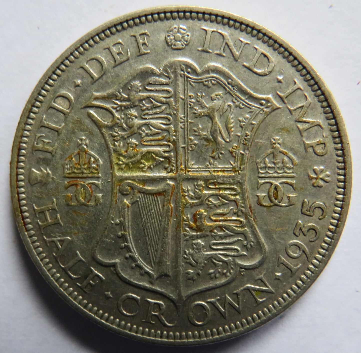 1935 King George V Silver Halfcrown Coin - Great Britain