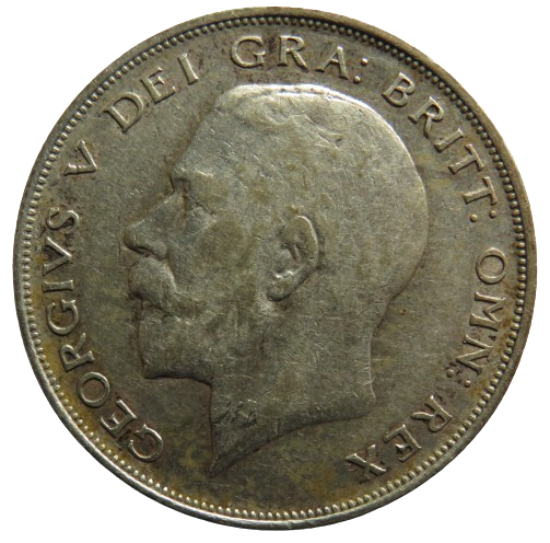 1923 King George V Silver Halfcrown Coin - Great Britain