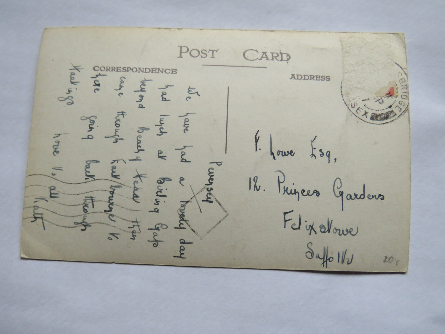 Vintage Postcard of The Mint House, Pevensey