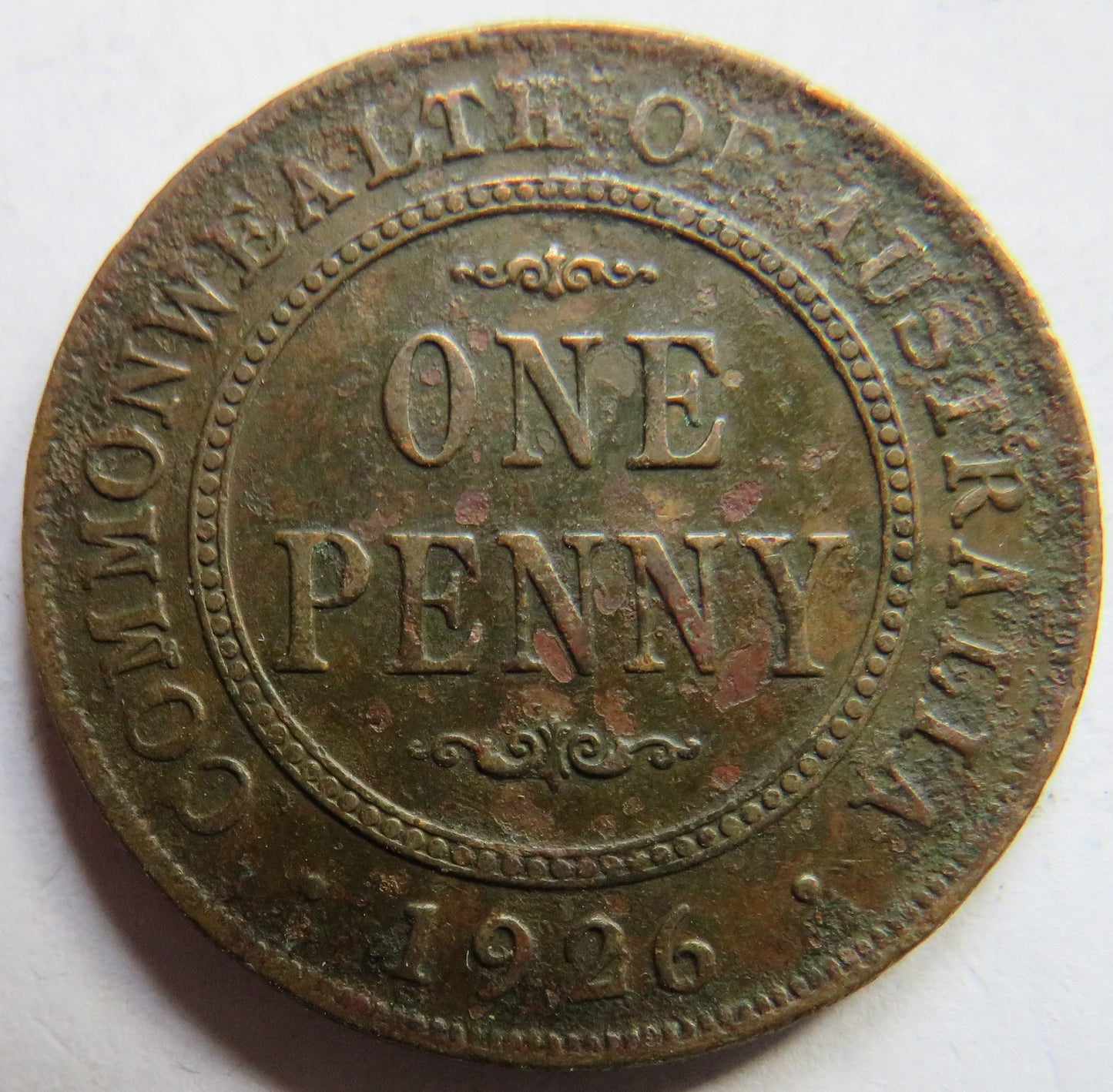 1926 King George V Australia One Penny Coin