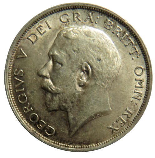 1919 King George V Silver Halfcrown Coin - Great Britain
