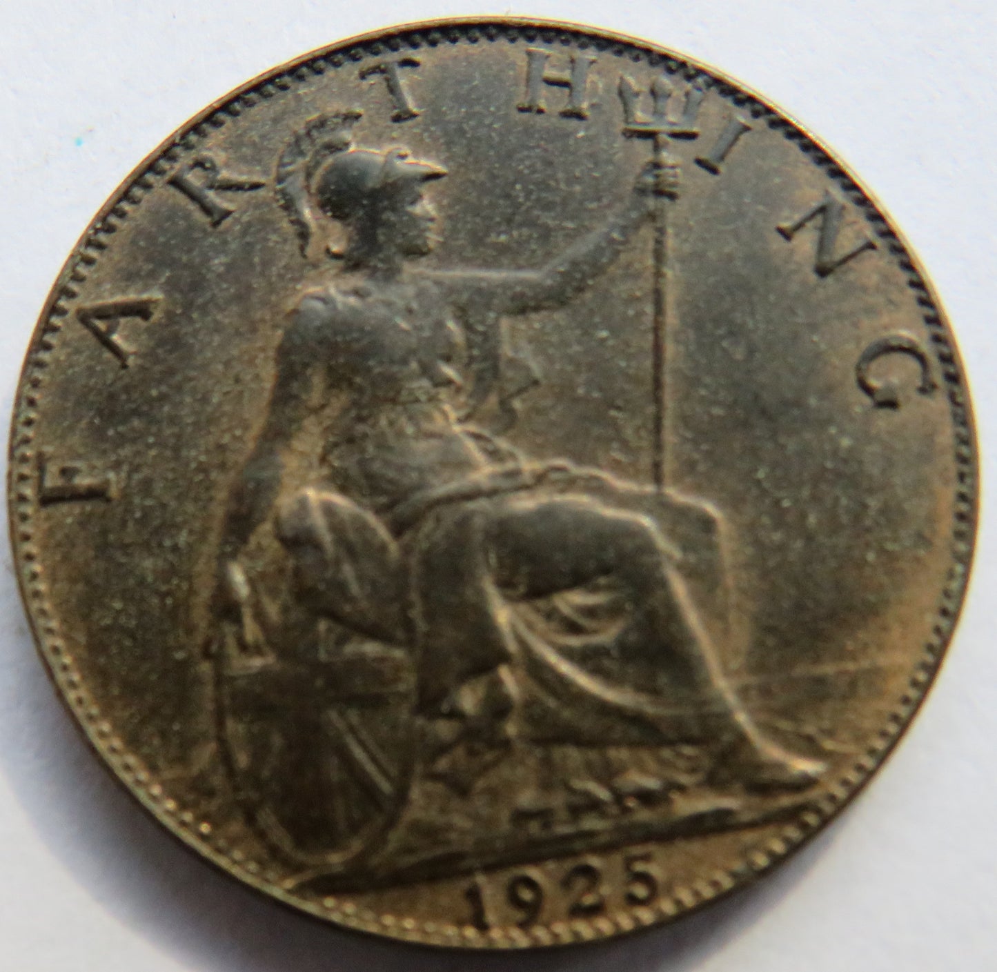 1925 King George V Farthing Coin In High Grade - Great Britain