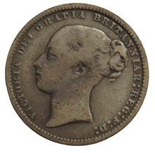 Load image into Gallery viewer, 1874 Die 21 Queen Victoria Young Head Silver Shilling Coin - Great Britain
