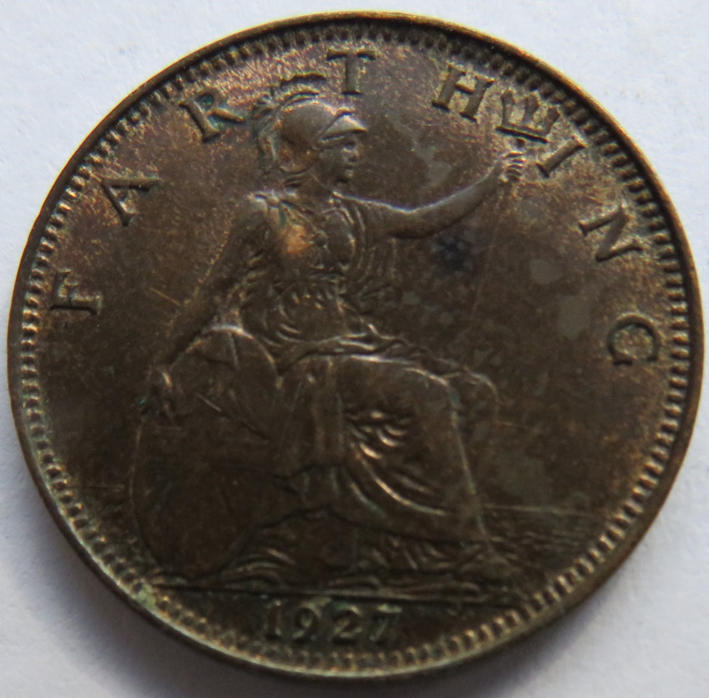 1927 King George V Farthing Coin In Higher - Great Britain